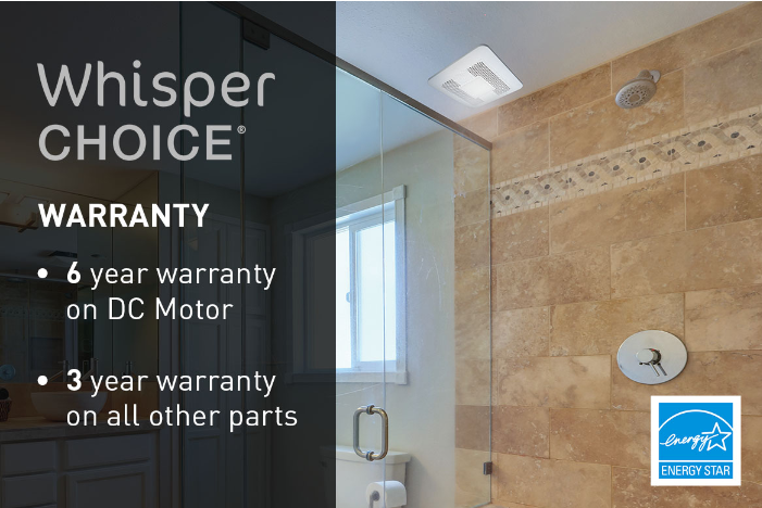 Whisper Choice® DC Fan with LED Light, Pick-A-Flow®, 130/150 CFM | Panasonic North America - United States Whisper Choice® DC Fan with LED Light, Pick-A-Flow®, 130/150 CFM | Panasonic North America - United States